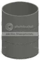 Container: barrel, large in Silver, Dull