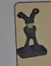 Creature, complete: alien, bipedal, with eyestalks, non-poseable in Gray, Dark