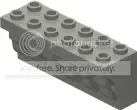Arch 2 x 2 x 6 cornice in Gray, Dark (Metallic)