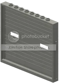 Door 10 x 7 x 1, garage door in Gray, Dark (Metallic)