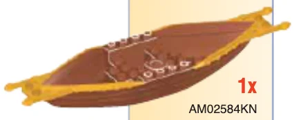 Ship: longboat, large prau or canoe in Brown, Dark