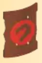Weapon, Armor: shield, large with dragon facing left in Brown