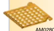 Door: 6 x 6 trapdoor, metal grill on hinge in Gold, Pale