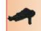 Weapon, Firearm: submachine gun, mounting stud on right side in Black