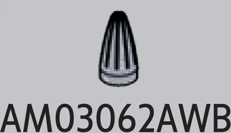Cone 1 x 1 with six longitudinal groves