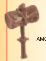 Weapon, Melee: maul, wooden in Copper (Metallic)