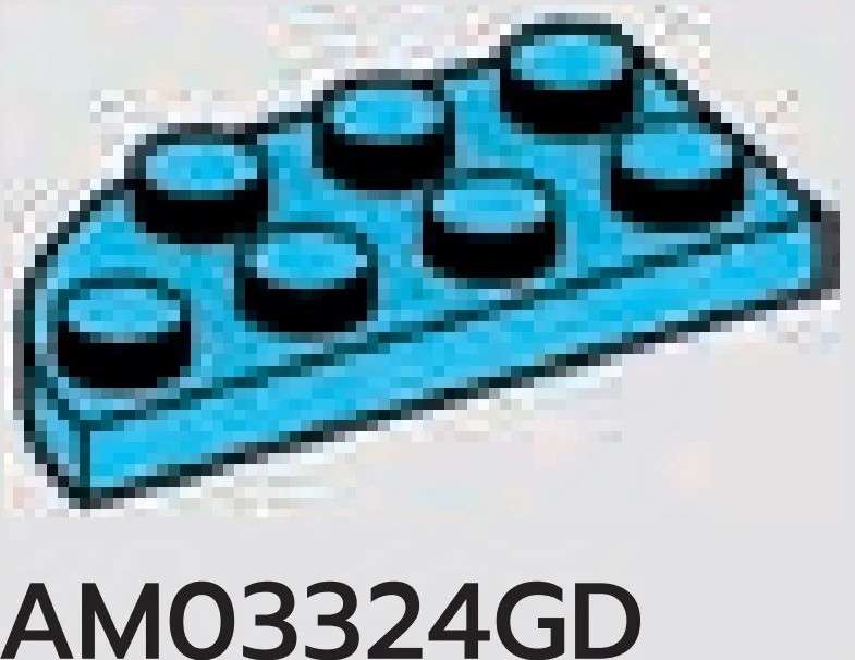 Plate Round 2 x 4 with Right Corner