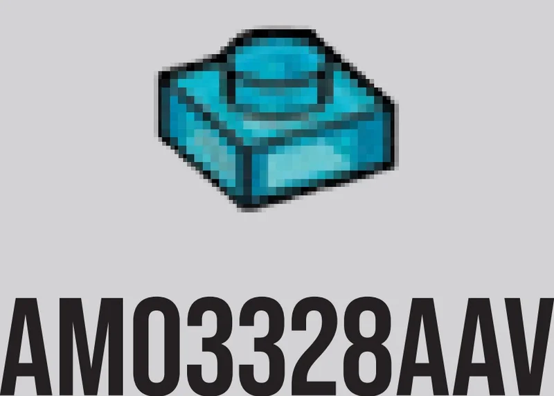 Plate 1 x 1 - Type 03 in Blue, Medium (Translucent)