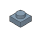 Plate 1 x 1 - Type 03 in Metal, Silver (Metallic)