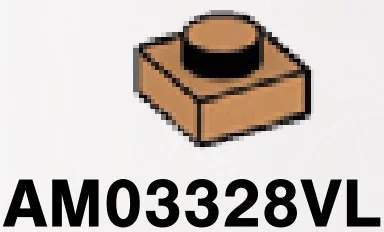 Plate 1 x 1 - Type 03 in Brown, Light Nougat