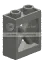 Wall 2 x 2 x 1 with cylindrical crossbeams in Gray, Light (Metallic)