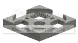 Turntable 2 x 2 base in Gray, Light (Camo)