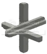 Fixture: anti-tank caltrop in Black