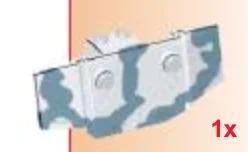 Vehicle body: Command Ops tank, turret armor panel, left in White