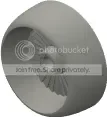 Engine component: intake turbine, large in Gray, Light (Metallic)