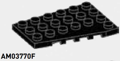 Wedge Plate 4 x 6 - Right in Black