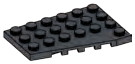 Wedge Plate 4 x 6 - Right in Metal, Iron (Metallic)