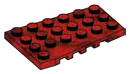 Wedge Plate 4 x 6 - Left in Red (Camo)