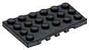 Wedge Plate 4 x 6 - Left in Metal, Iron (Metallic)