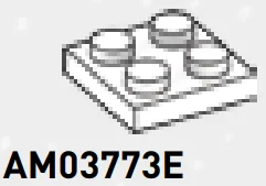 Plate 2 x 2 in White