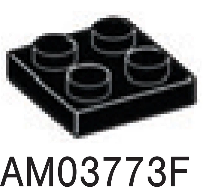 Plate 2 x 2 in Black