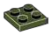 Plate 2 x 2 in Dark Green, Military