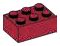 Brick 2 x 3 in Red, Dark (Flake)