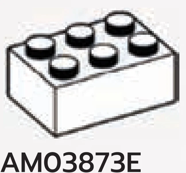 Brick 2 x 3 in White