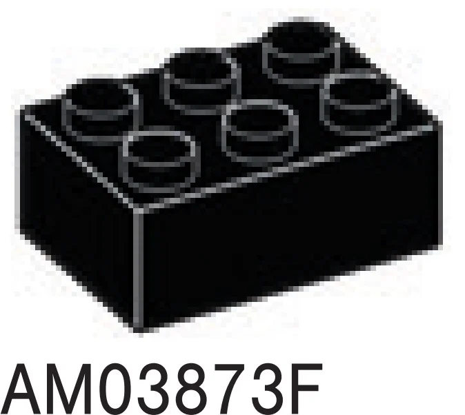 Brick 2 x 3 in Black
