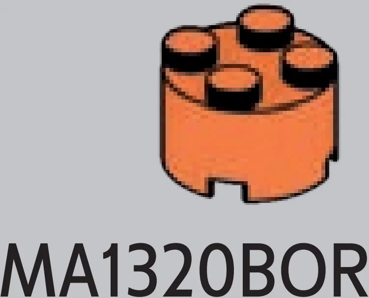 Brick Round 2 x 2  with hole