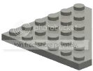 Plate 6 x 6 without corner, type 01 in Gray, Dull