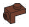 Bracket 1 x 1 - 1 x 1 with stud in Brown, Reddish