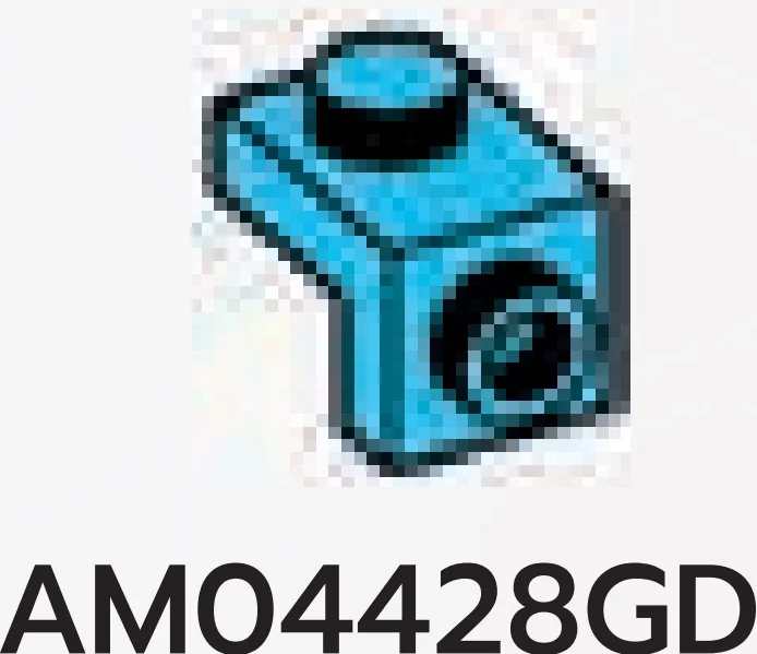 Bracket 1 x 1 - 1 x 1 with stud in Blue, Rich Sky