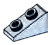 Slope brick 33 1 x 2 with studs on slope