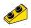 Slope brick 33 1 x 2 with studs on slope in Yellow, Lemon