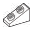 Slope brick 33 1 x 2 with studs on slope in White