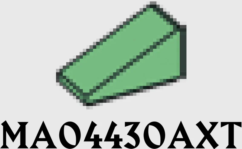 Slope brick 33 1 x 2 in Green, Vertigris (Sand Green)