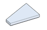 Tile Wedge 3 x 4 Without Right Corner in White