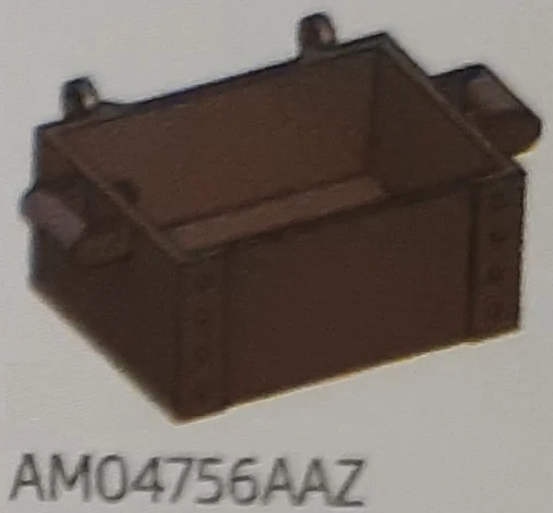 Container: coffer base with handles in White, Snow (Camo)