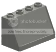 Windscreen 4 x 2 x 2 with slightly recessed face in Gray, Dark (Translucent)