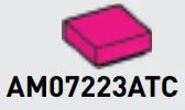 Tile 1 x 1 in Pink, Barbie