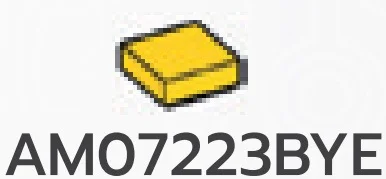 Tile 1 x 1 in Yellow, Lemon