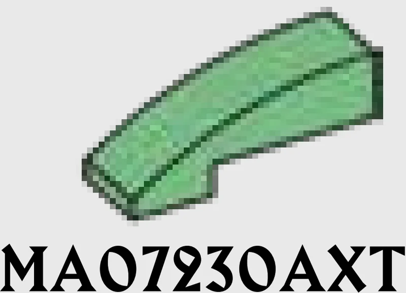 Slope brick 33 1 x 3 curved slope in Green, Vertigris (Sand Green)