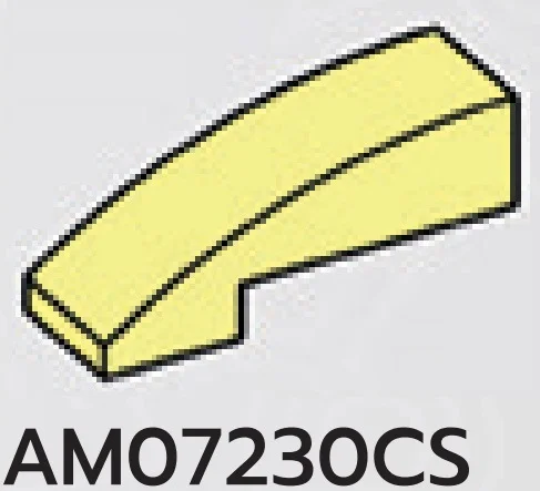 Slope brick 33 1 x 3 curved slope