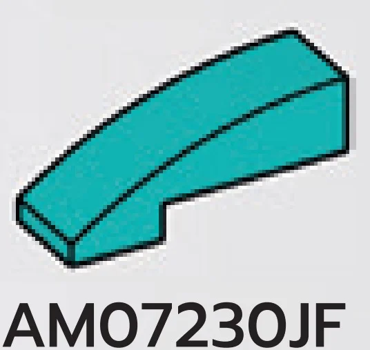 Slope brick 33 1 x 3 curved slope