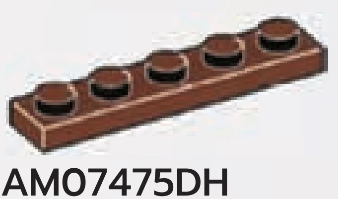 Plate 1 x 5 in Brown