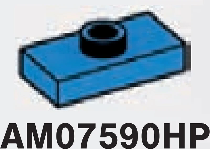 Plate Modified 1 x 2 with one stud, center
