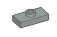 Plate Modified 1 x 2 with one stud, center in Grey, Bluish