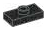 Plate Modified 1 x 2 with one stud, center in Metal, Gunmetal (Metallic)
