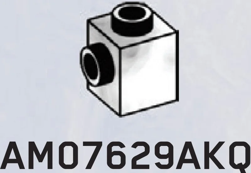 Brick Modified 1 x 1 w/ Stud on 1 Side & Open Top & Back